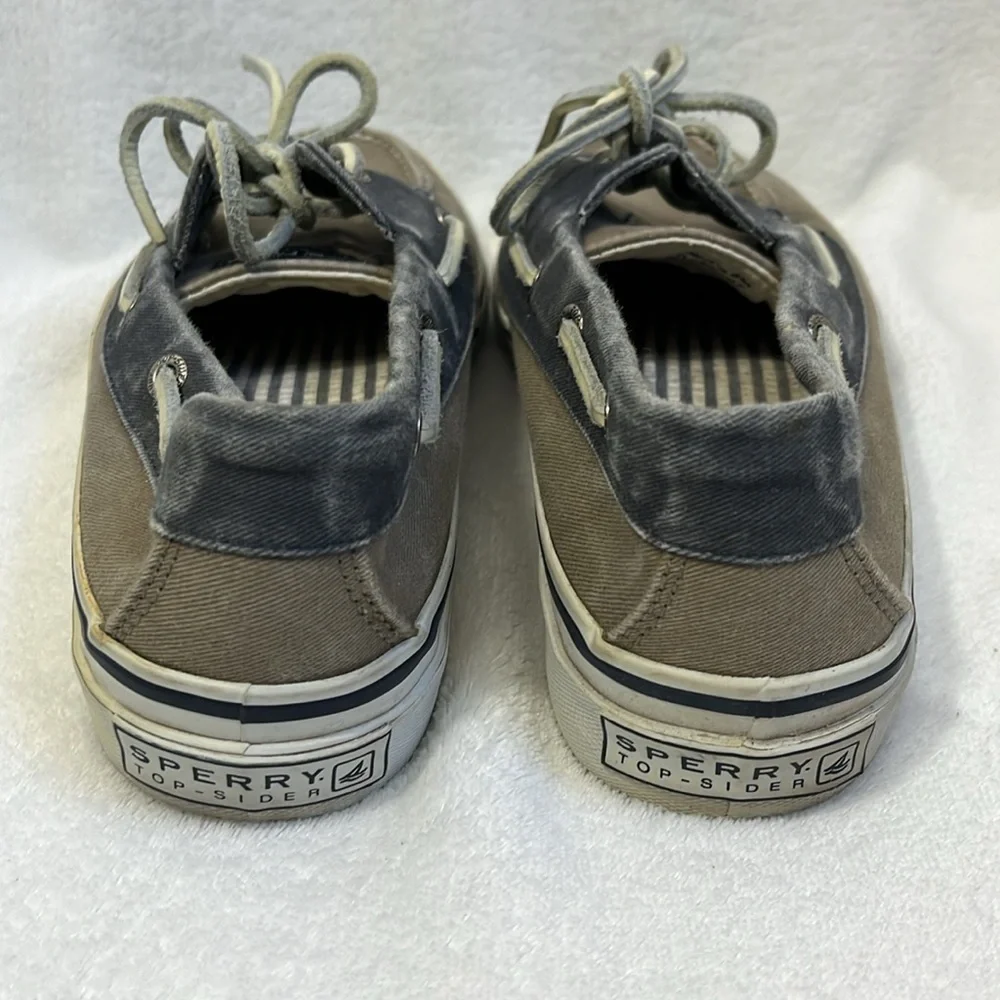 Sperry Men’s Canvas Slip On Boat Shoes Size 8
